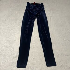 Spanx Limited Edition Velvet Leggings- Lapis Night